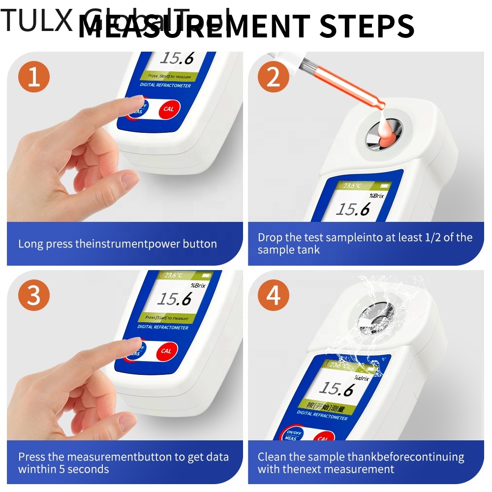 Wine Beer Combination - TULX Digital Refractometer Saccharimeter Densimeter for