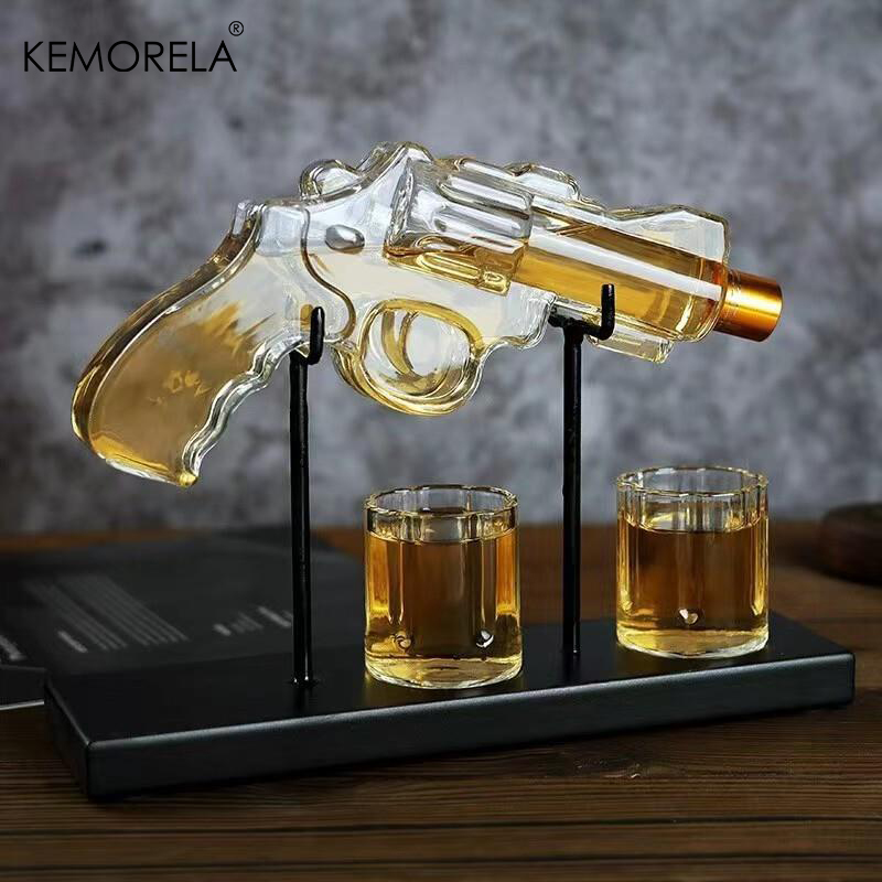 Wine Beer And Liquor - KEMORELA Revolver Glass Decanter Whiskey Glass
