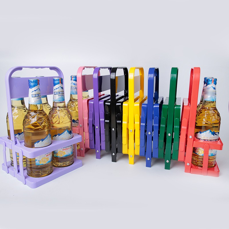 Wine Beer Holder - Portable Plastic Foldable Beer rack Beer