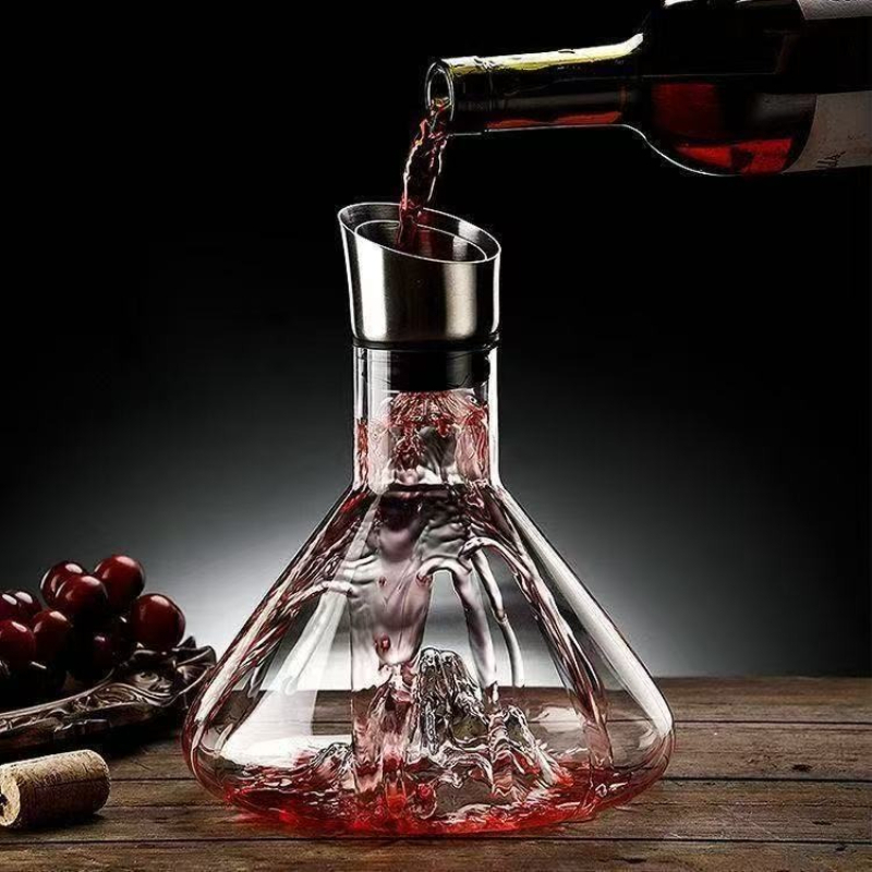 Wine Beer And Liquor - 1500ML Iceberg Whisky Wine Decanter Handmade