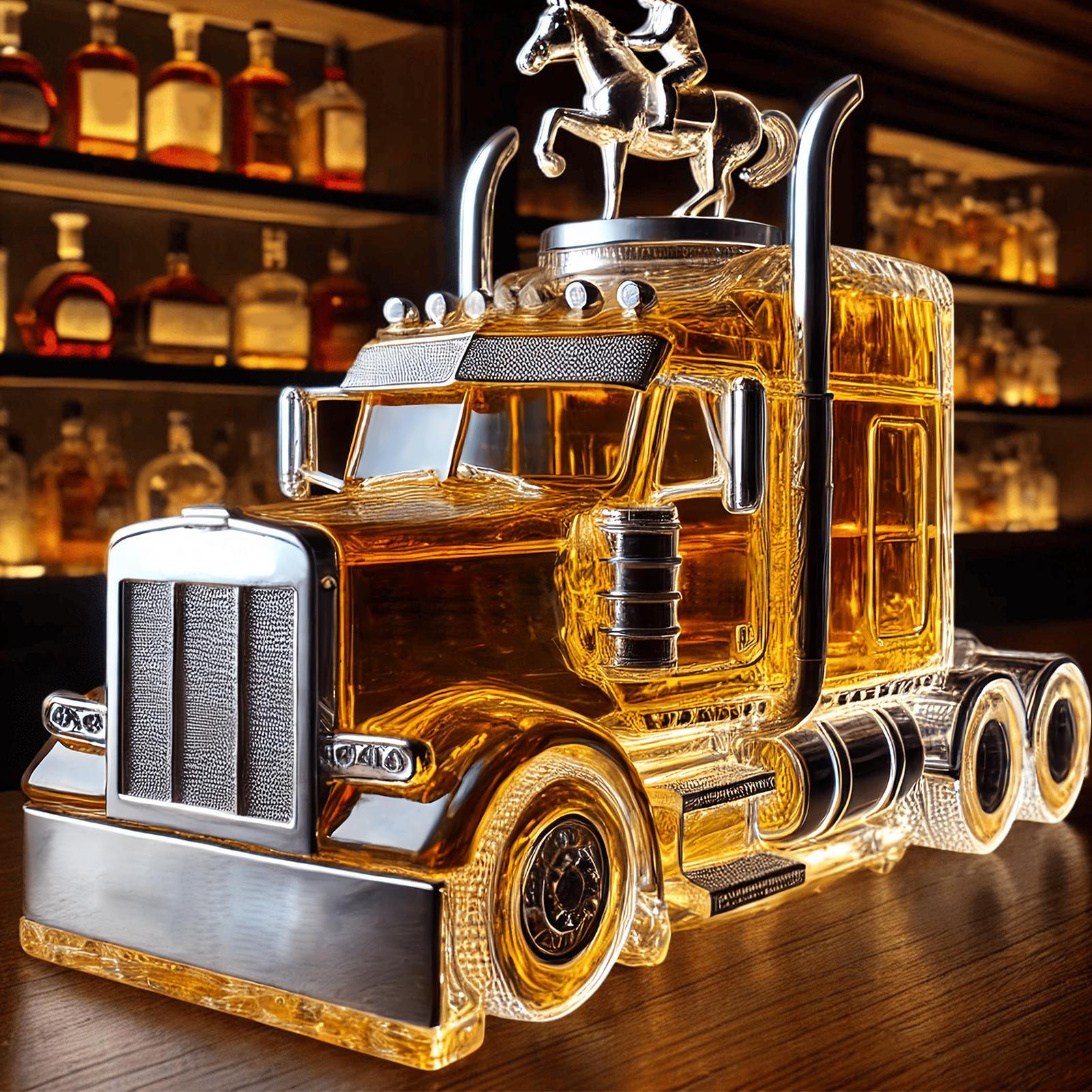 Wine Decanter Half Truck Bourb - Wine Beer And Liquor recension och pris