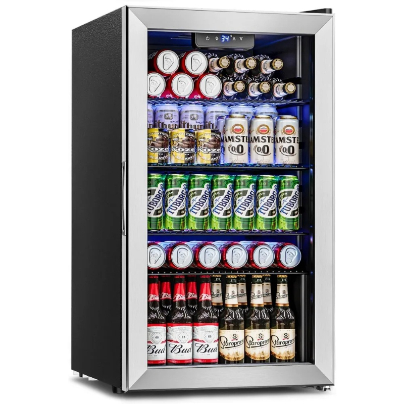 Beverage Refrigerator Cooler - - Wine Beer Mini Fridge recension och pris
