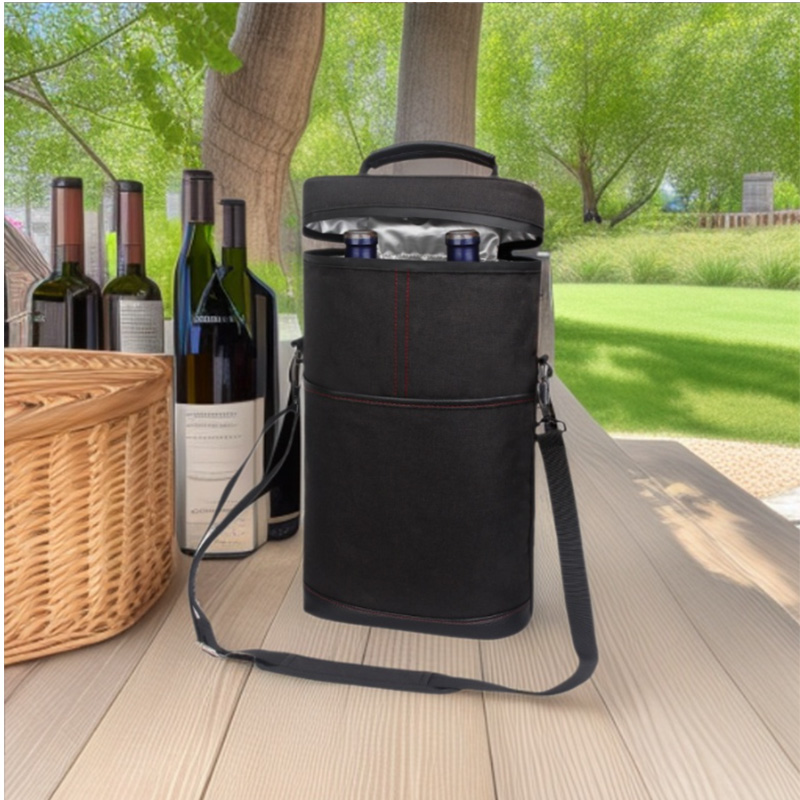 Portable Outdoor Wine Cooler B - Wine Beer Holder recension och pris