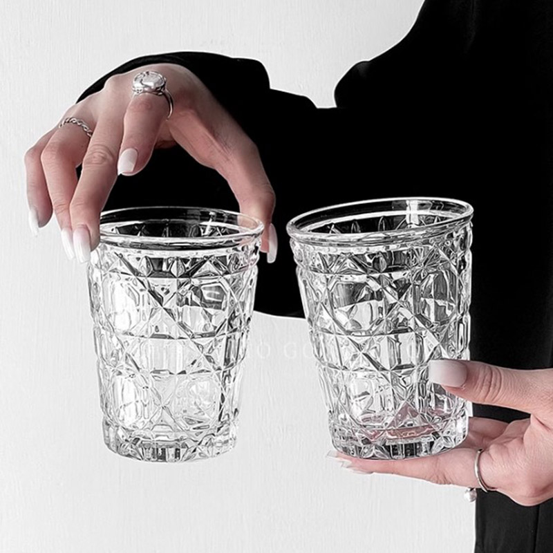 2pcs 310ml Vintage Diamond Pat - Wine Beer Drink recension och pris