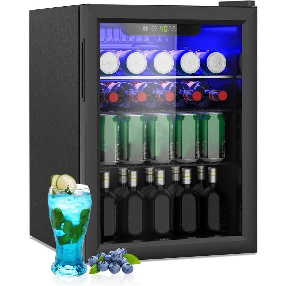 Compact Beverage Refrigerator, - Wine Beer Fridge Small recension och pris