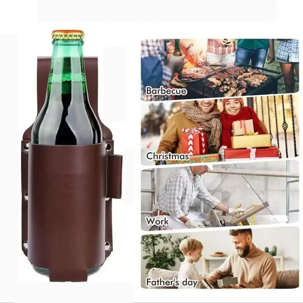 PU Leather Beer Bottle Waist H - Wine Beer Holder recension och pris