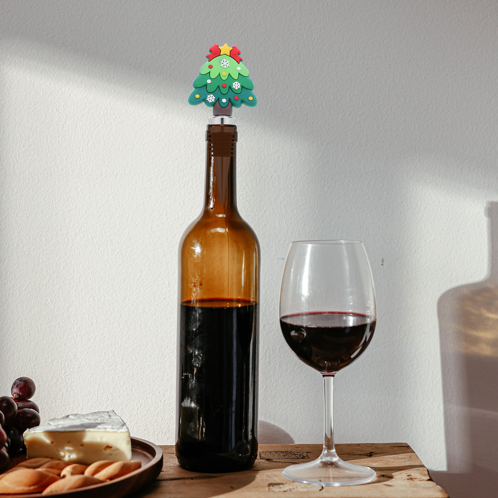 4Pcs Festive Wine Bottle Stopp - Wine Beer Festival recension och pris