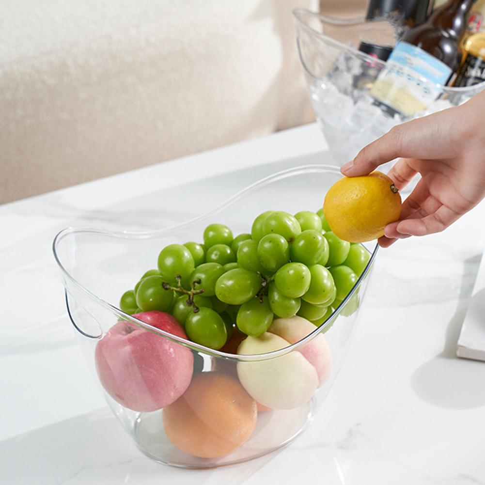 PET Plastic Ice Bucket Clear B - Wine Beer Holder recension och pris