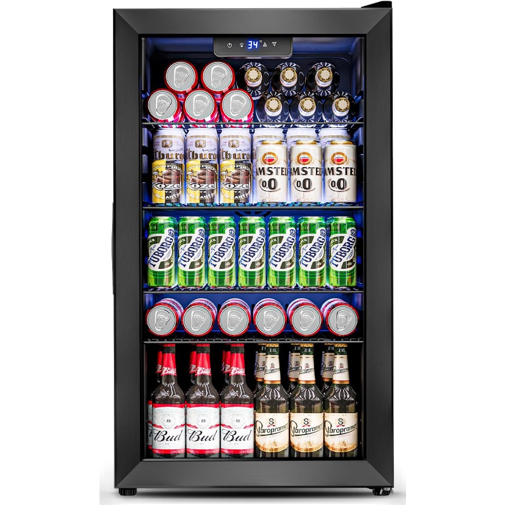 US Shipping Mini Fridge 3.2 Cu - Wine Beer Fridge Small recension och pris
