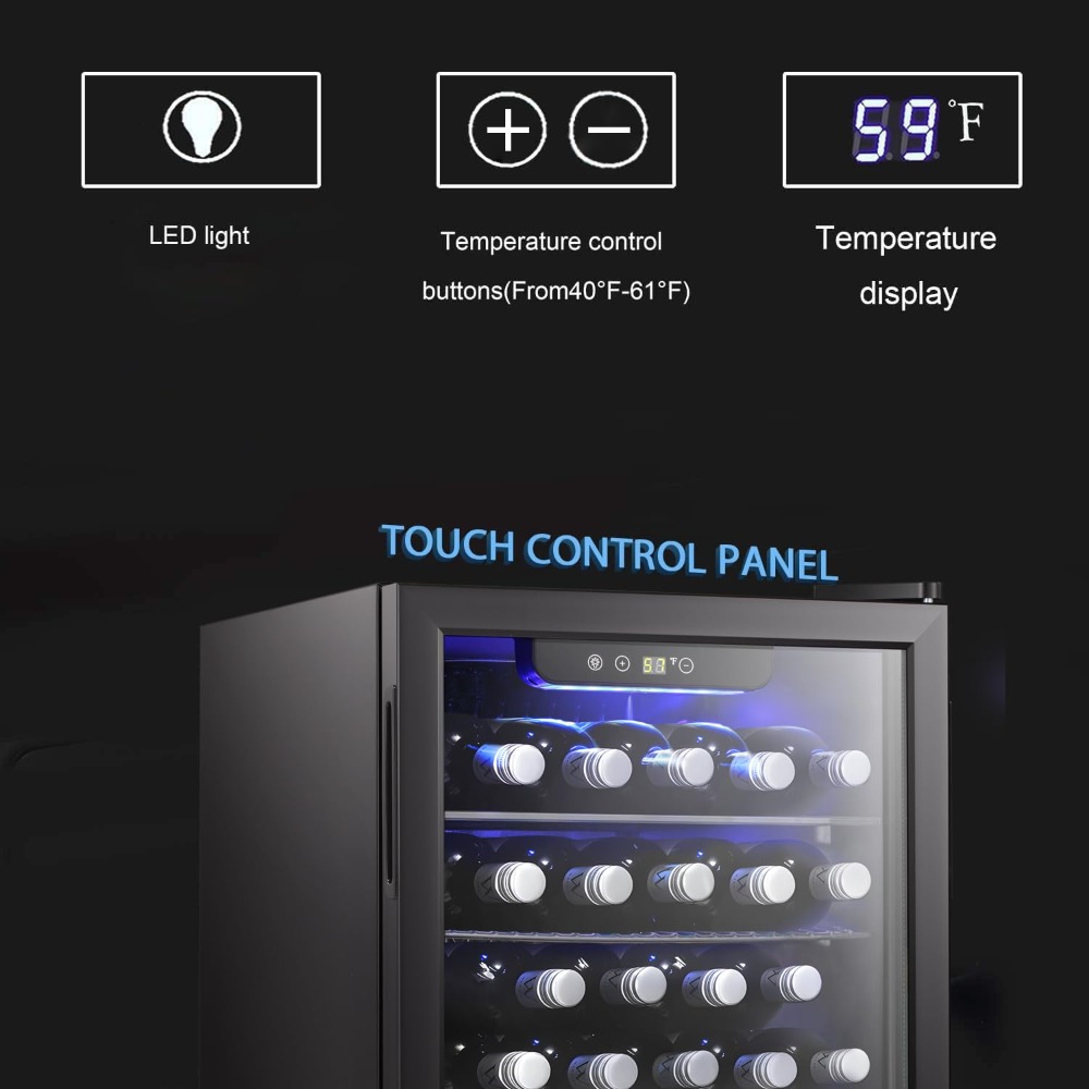 16 Bottle Wine Cooler/Cabinet  - Wine Beer Mini Fridge recension och pris