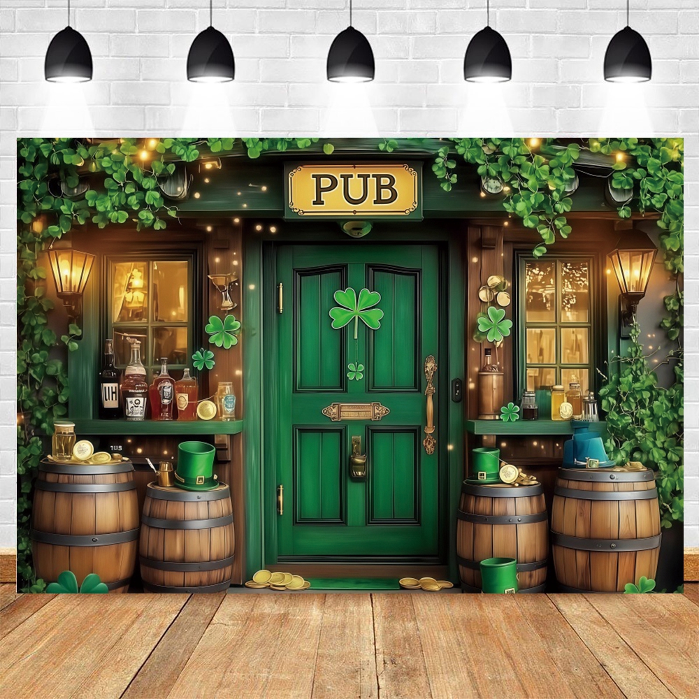 St. Patrick's Day Backdrop Ban - Wine Beer Festival recension och pris