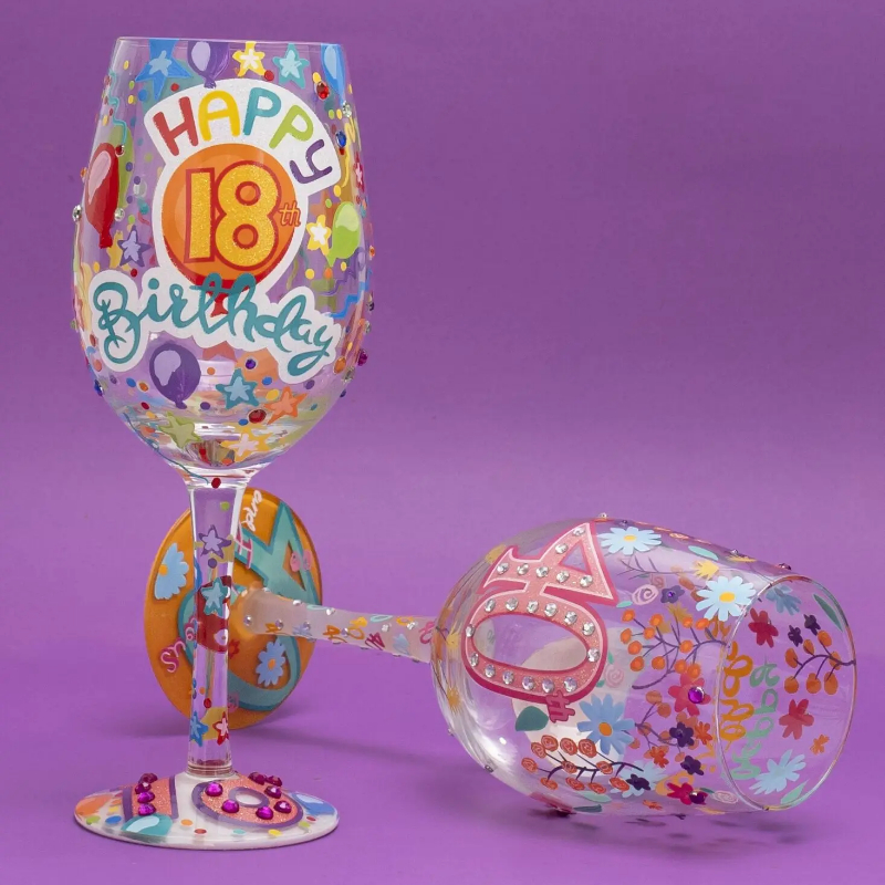 Christmas Print Wine Glass Cre - Wine Beer Festival recension och pris