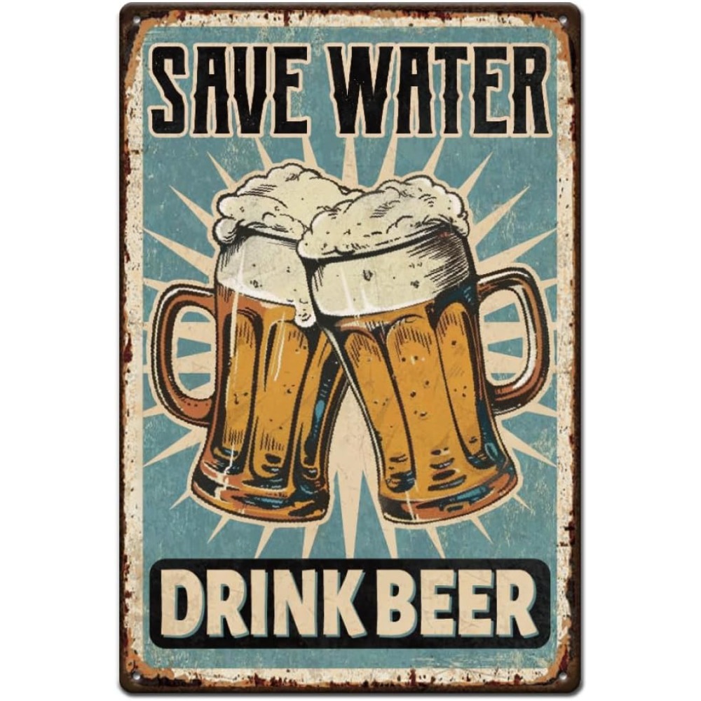 1 pc Beer Metal Sign Bar Tin S - Wine Beer And Liquor recension och pris