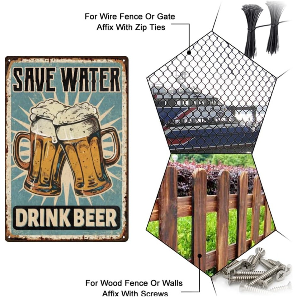 1 pc Beer Metal Sign Bar Tin S - Wine Beer And Liquor recension och pris
