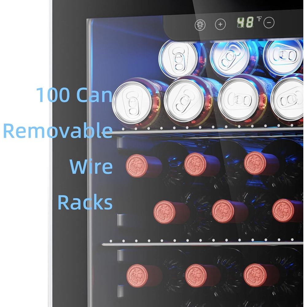 26 Bottle 130 Can Wine Cooler  - Wine Beer Mini Fridge recension och pris