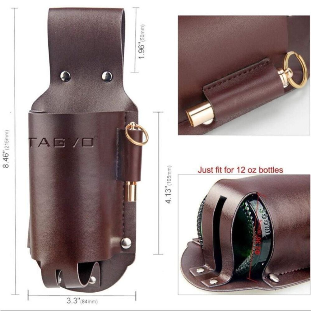 PU Leather Beer Bottle Waist H - Wine Beer Holder recension och pris