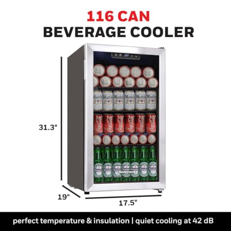 Beverage Refrigerator and Cool - Wine Beer Mini Fridge recension och pris