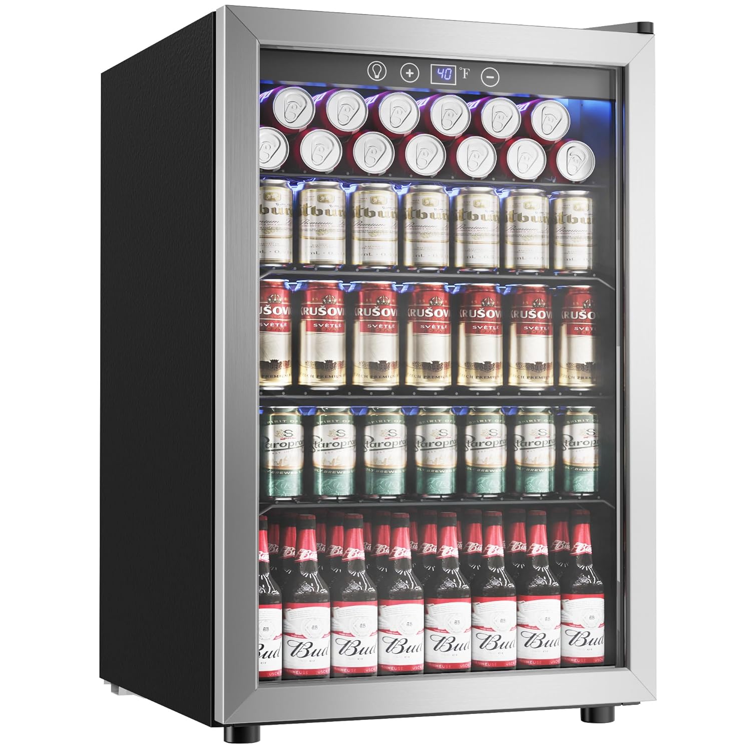 4.5 Cu.ft Beverage Cooler, 145 - Wine Beer Mini Fridge recension och pris