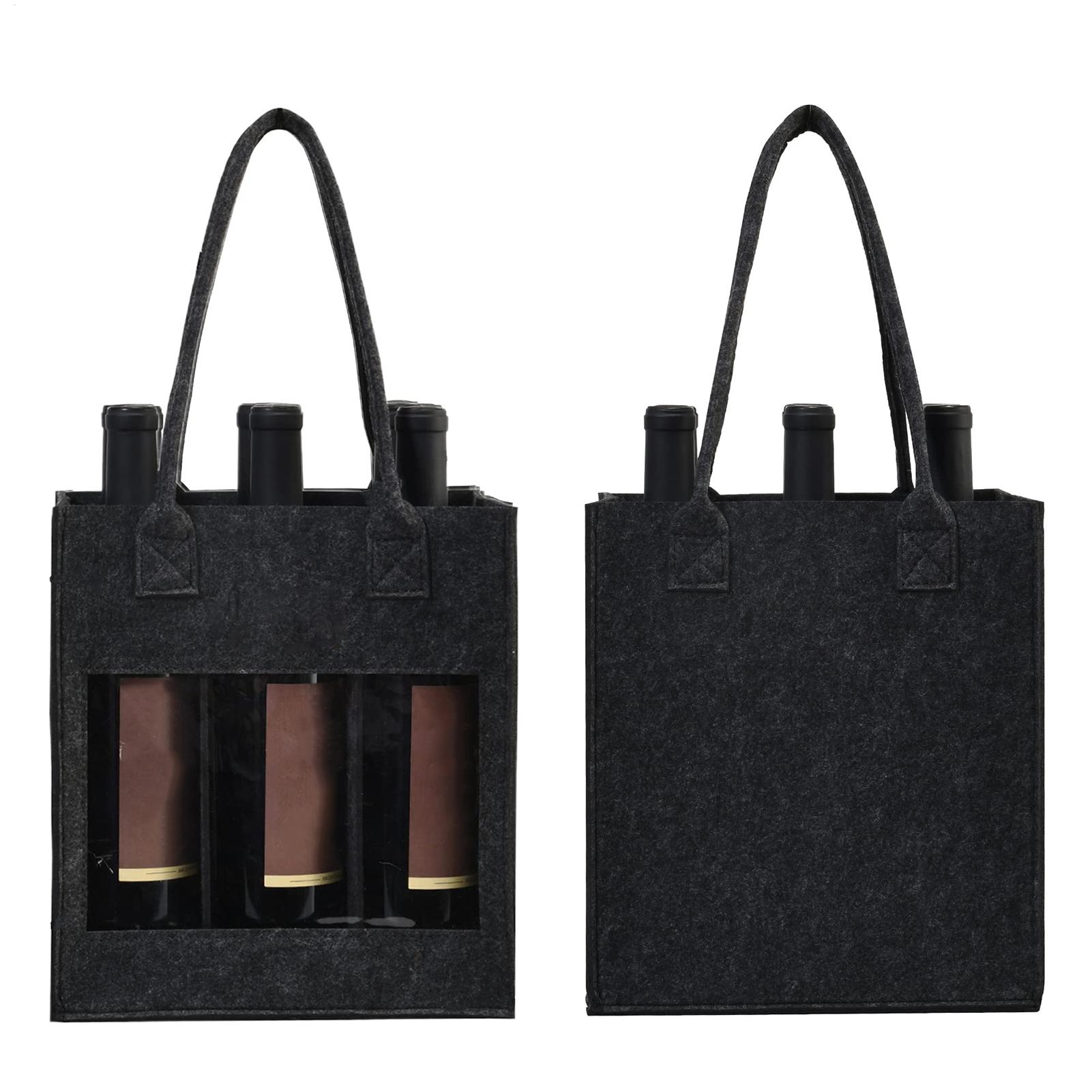 Felt Wine Tote Bag Wine Bags F - Wine Beer Holder recension och pris