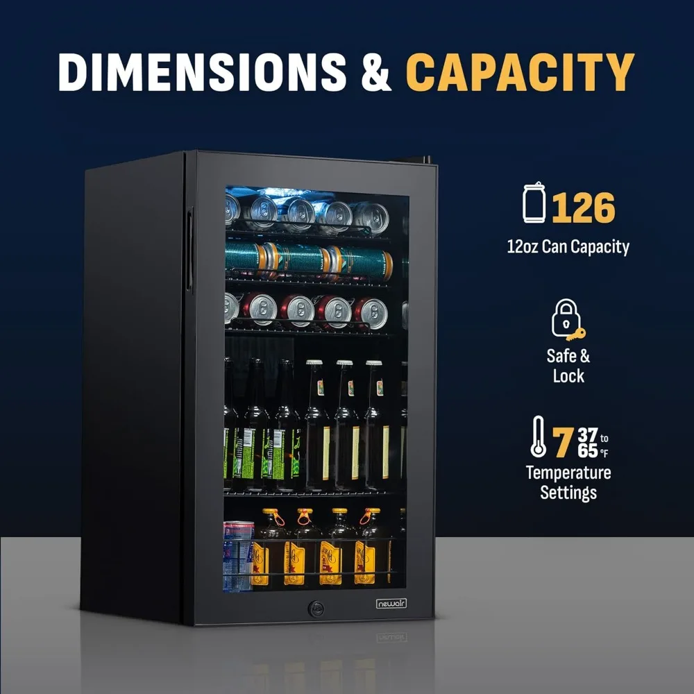 126 Can Beverage Refrigerator, - Wine Beer Mini Fridge recension och pris