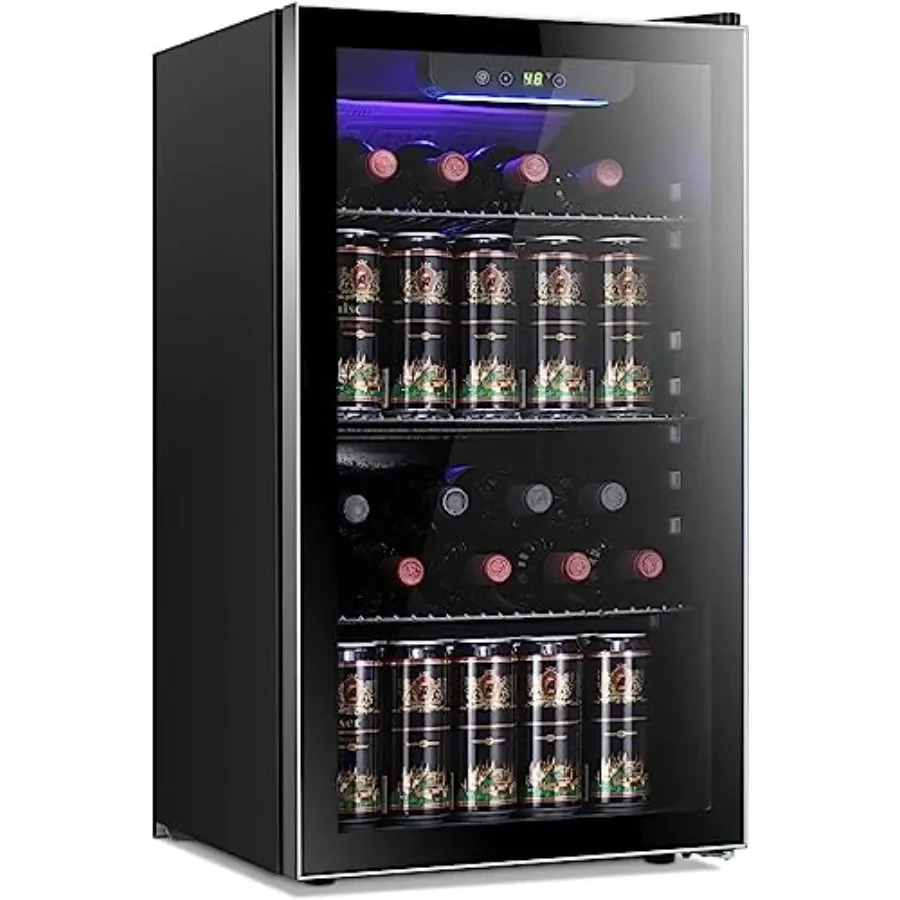 26 Bottle 130 Can Wine Cooler/ - Wine Beer Mini Fridge recension och pris