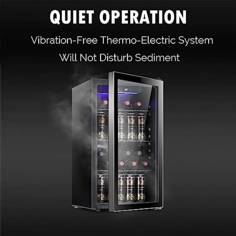 26 Bottle 130 Can Wine Cooler/ - Wine Beer Mini Fridge recension och pris