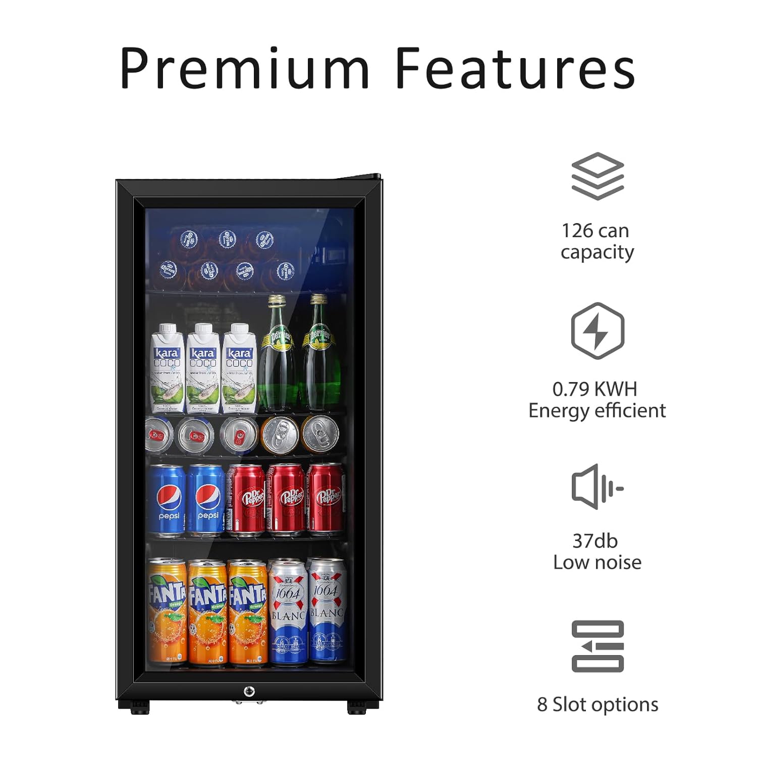 Beverage Refrigerator, 3.2 Cu. - Wine Beer Mini Fridge recension och pris