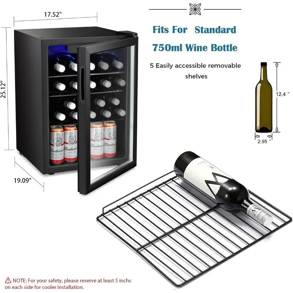 Bestseller24 Bottle Wine Coole - Wine Beer Fridge Small recension och pris