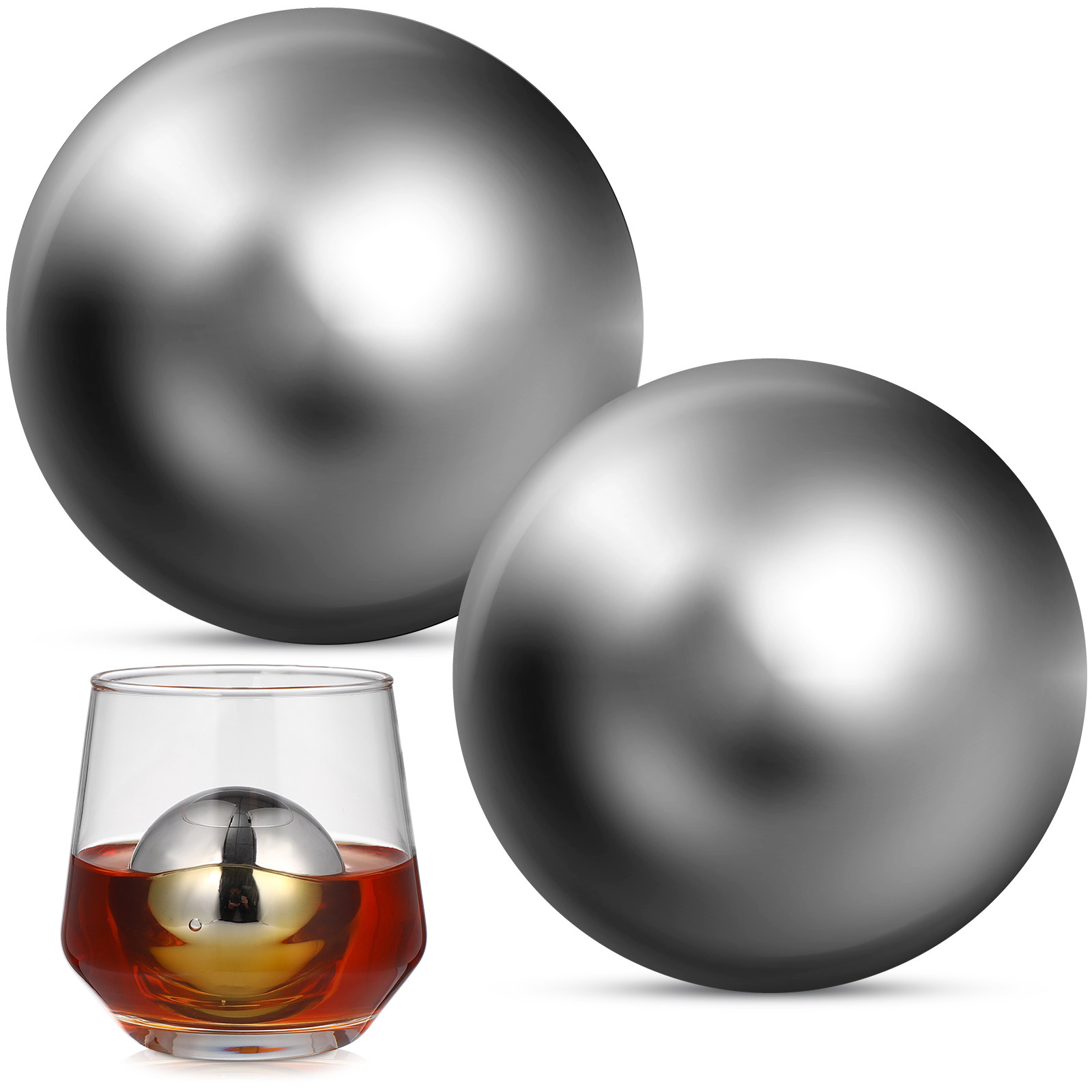 2Pcs Stainless Steel Whiskey S - Wine Beer Drink recension och pris